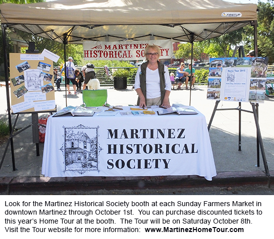The Martinez Farmers Market takes place each Sunday from 10am to 2pm on Main Street.